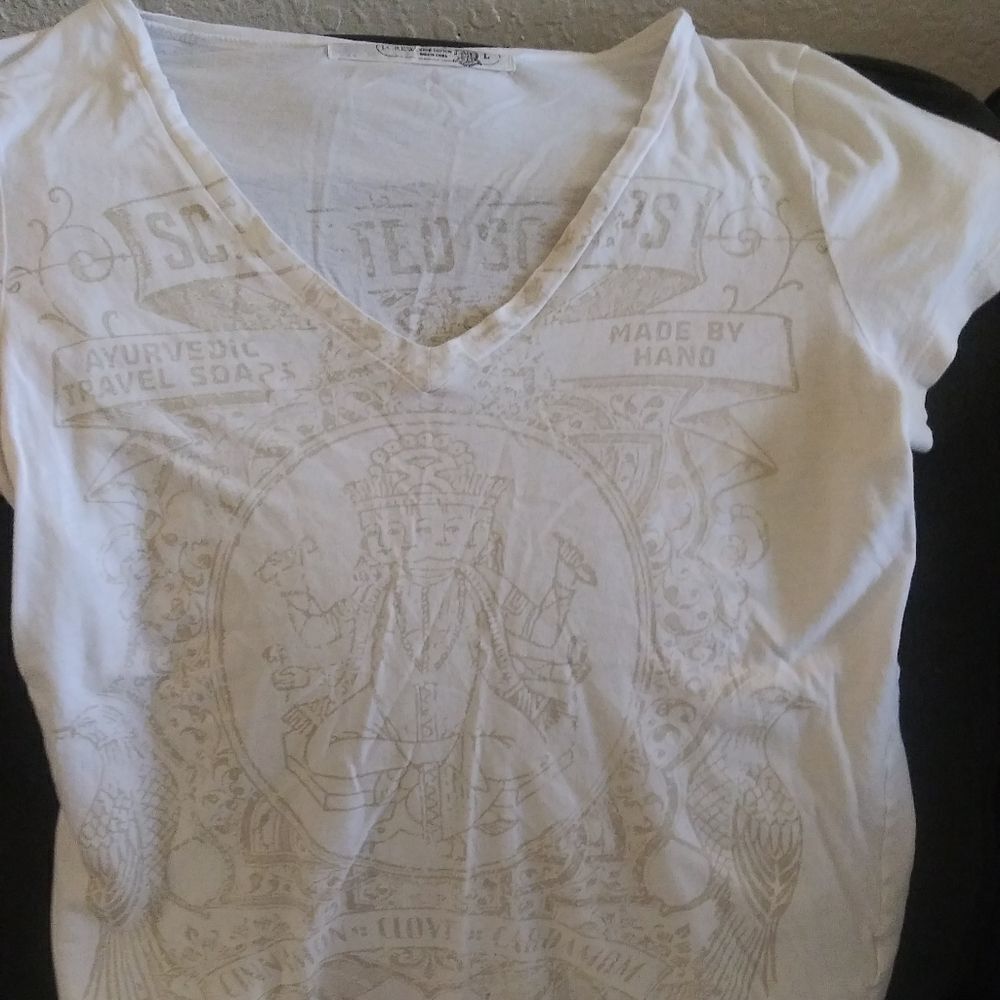 J. Crew Ivory on white print.... Nice Thin & Very Cute.